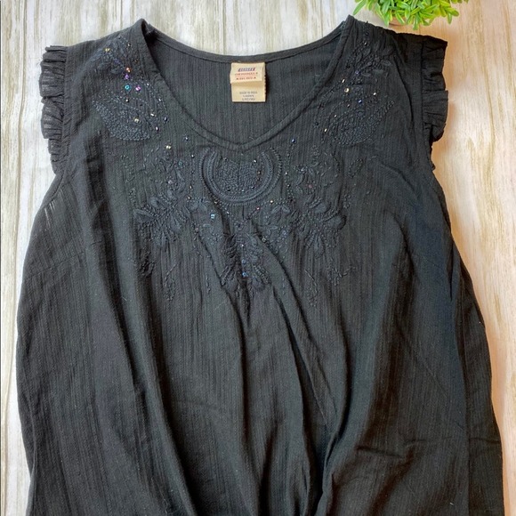 Faded Glory Black Embellished TShirt - Picture 10 of 16